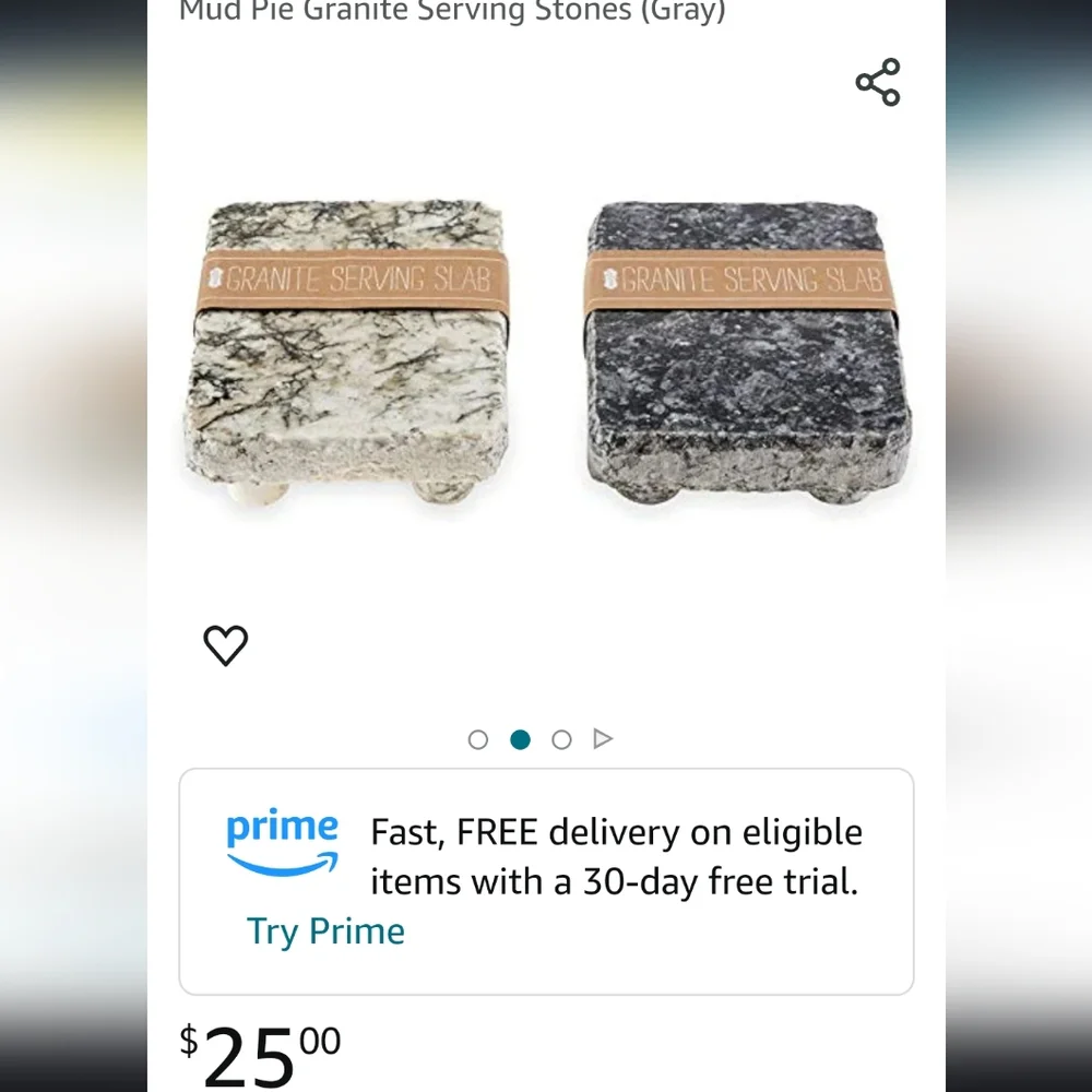 Mud pie Granite serving slab black